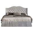 thumbnail image 3 of Bruce Tufted Upholstered Platform Bed Silver Grey - King, 3 of 5