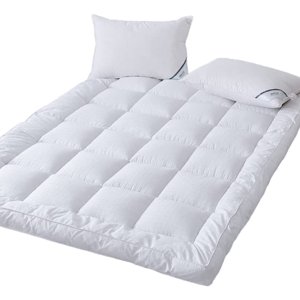 Extra Thick Mattress Topper Full Bed Size 3 Inch Highly Breathable Cooling Mattress Pad Cover.100% Cotton Pillow Top Quilted Mattress Protect Bed Mattress Topper.Soft Down Alternative Fill (54*75'')