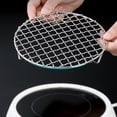 thumbnail image 3 of Household Stainless Steel Barbecue Net Round With Feet Around The Stove Cooking Tea Pottery Trailer Mounted Grill Grill Oven Apartment Grille Outdoor Small Grill Ventilation Grill Outdoor, 3 of 3