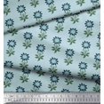 thumbnail image 2 of Soimoi Rayon Fabric Leaves & Floral Block Fabric Prints by Yard 56 Inch Wide, 2 of 3