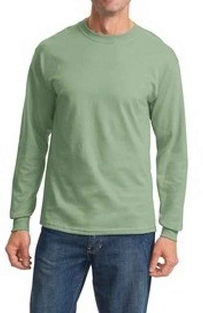 Port et Compagnie PC61LS T-Shirt Essentiel pour Adulte à Manches Longues Vert Délavé 3TG