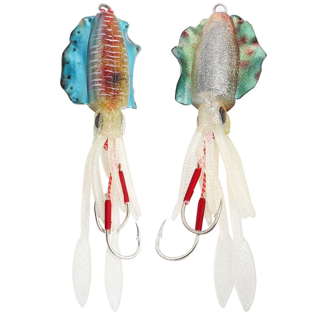 Soft Luminous Fishing, Octopus Squid Lure Tackle Artificiali Jigging Bait Calamaro Accessory4