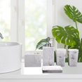 thumbnail image 4 of GROWTH TANK 5 Pack Bathroom Accessories Set Bathroom Essentials White for Countertop Storage, 4 of 9