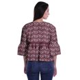 thumbnail image 2 of Moomaya Hauts Boho Coton Décontractés Amples Blouses Haut d'Été Col Rond T-Shirt, 2 of 4