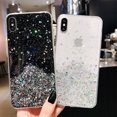 thumbnail image 2 of Clear Bling Glitter Phone Case for iPhone 11（6.1） Shining Sequin Soft Back Cover Case(Green), 2 of 8
