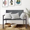 thumbnail image 3 of Costway Outdoor Patio Rattan Wicker Bench Loveseat Chair Armrest Garden Deck, 3 of 7