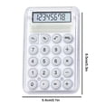 thumbnail image 3 of Matoen12 Mini Portable Calculator for Kids Students, 8-Digit Large Display, Button Battery Operated, Student Specific Standard Calculators, Back to School Supplies, 2.1"x3.3", 1 Pack, White, 3 of 9