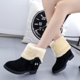 thumbnail image 4 of LSLJS Bottes Unies de Mode pour Femmes, Bottes à Talon Bas Rond pour Femmes, Bottines et Bottillons pour Femmes, Bottes pour Femmes, 4 of 8