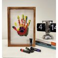 thumbnail image 3 of Family Handprint Kit Couple Handprint Photo Frame DIY Handmade Palm Style Children's Day Gift For Girlfriend Handprint Painting 5ml, 3 of 4