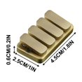 thumbnail image 2 of Bronze Metal Decompression Toy Stress Relief Clicker Anxiety Relief Fidget Toy Portable Piano Key Design Relaxation Gadget For Adults Office 1.8X1X0.2 Inches 0.12 Lbs, 2 of 4