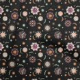 thumbnail image 1 of oneOone Rayon Black Fabric Asian Suzani Craft Projects Decor Fabric Printed By The Yard 56 Inch Wide, 1 of 5