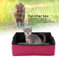 thumbnail image 1 of Catlitterbox,Cat Collapsible Litter Box Toilet Box Foldable Cat Litter Box Sturdy Construction, 1 of 9