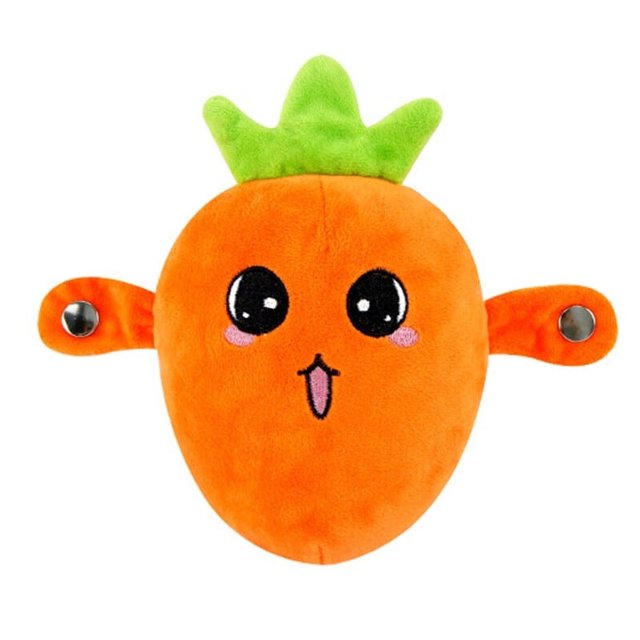 Poupée en Peluche Fruit Poupée en Forme de Fruit Interaction Heureuse Sensible Son Riche Divertissement Fraise Banane Carotte Bébé Jouet Musical Interactif Fourniture pour Enfants