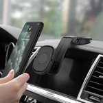 360 Rotating Universal Stick On Dashboard Magnetic Car Cell Phone Mount Holder for iPhone Samsung Smartphones