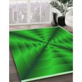thumbnail image 3 of Ahgly Tapis Rectangulaire Lavable en Machine Vert Transitionnel, 2 Pieds x 4 Pieds, 3 of 7