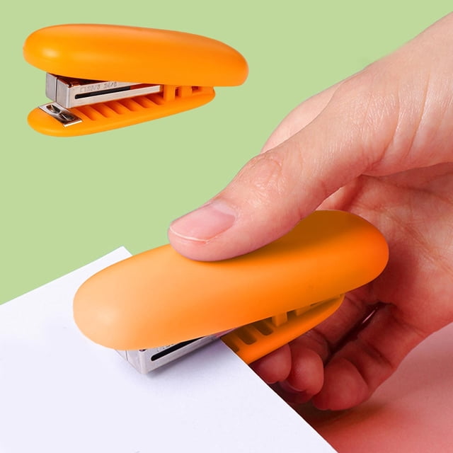 Mini Portable Stapler, Compact Handheld Stapler for School Office Home, Fits in Pocket Pencil Case