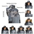 thumbnail image 3 of Decodeary Stay Protected And Cool Solar Power Fan Summer Hat Solar Usb Charging Hat Summer Light grey, 3 of 6