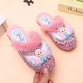 thumbnail image 1 of Girls' Wool Slippers Spring and Autumn New Real Wool Home Wool Slippers Aisha Little Princess Girls' Soft Bottom Cotton Slippers, 1 of 5