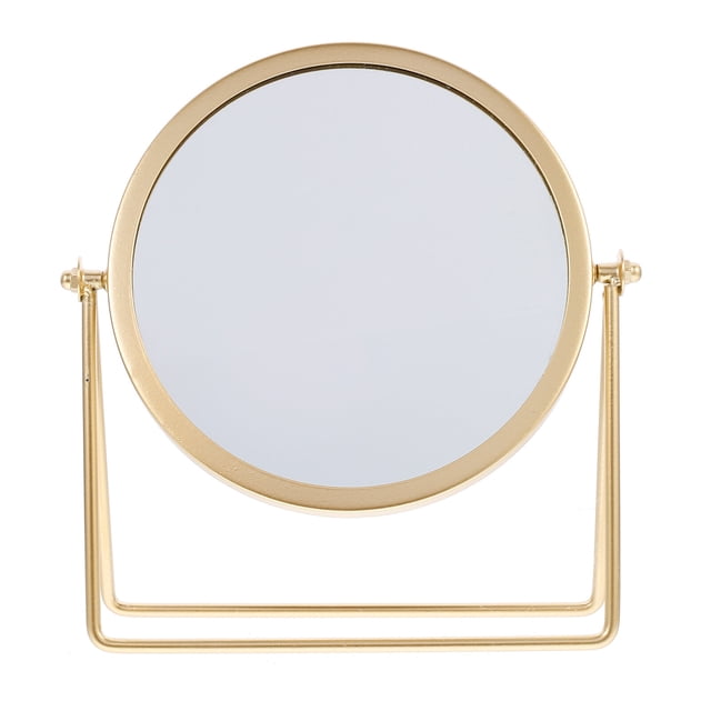 Shisuyan Miroir de Maquillage pour Coiffeuse Pivotant Rond Miroir Cosmétique pour Table Bureau Comptoir