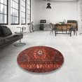 thumbnail image 4 of Ahgly Tapis Rectangulaire Traditionnel Lavable en Machine Rouge Tomate, 9 Pieds x 12 Pieds, 4 of 7