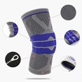 thumbnail image 1 of Langgg Genouillère Professionnelle Manchon de Compression avec Coussinets en Gel pour Rotule Genouillères à Ressort pour Course Randonnée Sports No.1, 1 of 5