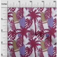 thumbnail image 2 of oneOone Polyester Spandex Maroon Fabric Tropical Sewing Material Print Fabric By The Yard 56 Inch Wide, 2 of 4