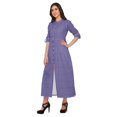 thumbnail image 3 of Moomaya Printed Kurta Summer Wear Ladies Kurti Front Slit Tunic Tops Women, 3 of 5