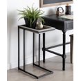 thumbnail image 2 of Kate and Laurel Lockridge Modern Farmhouse Side C-Table, 18.5" x 12" x 26.75", Rustic Gray and Black, 2 of 2