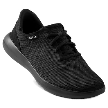 Kizik Madrid Espadrilles Mains Libres pour Hommes et Femmes, Chaussures Décontractées à Enfiler pour Femmes Ou Hommes, Confortables pour la Marche, Espadrilles Mode pour Femmes et Hommes pour Toute Occasion - Noir/noir, M9.5 / W11