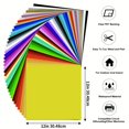 thumbnail image 3 of 82pcs Permanent Vinyl For Cricut, Adhesive Vinyl Sheets, 40 Assorted Colors For Signs, Scrapbooking, Car Decal, Craft Cutters, Deco Sticker 12in*12in, 3 of 4