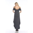 thumbnail image 3 of White Mark Women's Cold Shoulder Maxi Dress, 3 of 4