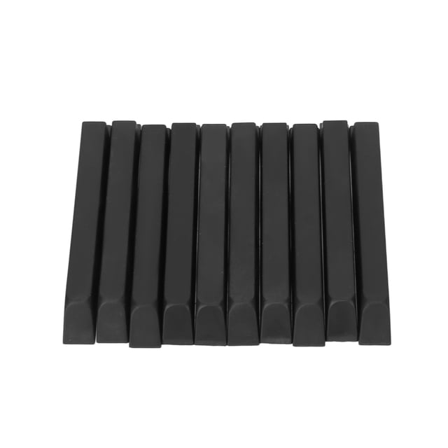 Piano Noir Clé, Mat 10cm Pianos Durables Keytop 10pcs Instrument Accessoire pour le Remplacement