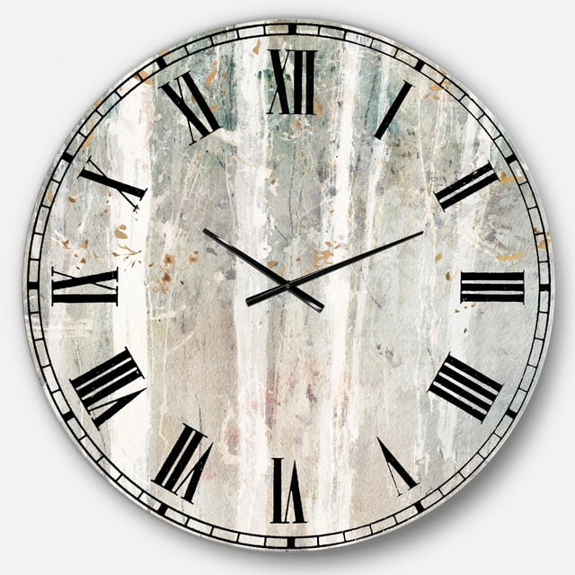Designart 'A Woodland Walk into the Forest V' Traditional wall clock