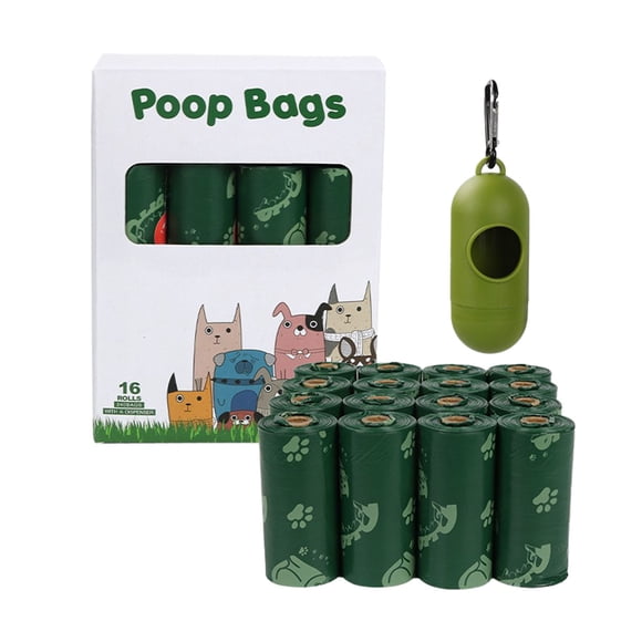 Sacs Biodégradables pour Déchets d'Animaux pour Chiens et Chats, Sacs à Excréments Parfumés pour Usage Intérieur et Extérieur avec Dégradation Rapide du Sol