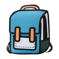 thumbnail image 2 of EGNMCR Pens Elementary School Students In The Beginning Of The School Season Large Capacity Backpack For Primary School Students New the backpack, 2 of 7
