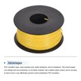 thumbnail image 3 of Uxcell 30AWG Stranded Wire Hookup 50M/164ft Yellow, Electrical Wire UL1007 Spool, 3 of 6