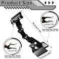 thumbnail image 2 of QUTETN 5 Pack Adjustable Document Holder Flexible Rotatable Paper Holder for Typing Desktop Document Holder Paper Stand Copy Holder Clip for Computer Monitor Canvas Clamp (Black), 2 of 5