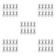 thumbnail image 2 of Maytalsory 10pcs Metal Carabiners Lobster Claw For Keychain - Strong And Functional Accessories For Easy Key Gun black 5Set, 2 of 6