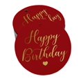 thumbnail image 1 of Inkdotpot 100 Pack Real Gold Foil Paper Tags Happy Birthday Favor Hang Tags, 1 of 1