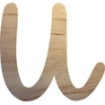 thumbnail image 1 of Wooden Letter U Craft Project, 4'' Tall Small Unfinished Wood Alphabet Letter, DIY, 1 of 3