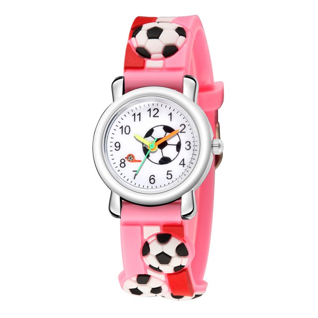 TIMIFIS Kids Watch 3D Relief Trend Fashion Sports Children's Football Pattern Quartz Watch Gift - Summer