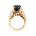 thumbnail image 3 of Bague Diamant 5 5/8ct Traitée Noir & Blanc Or Jaune 14K, 3 of 3