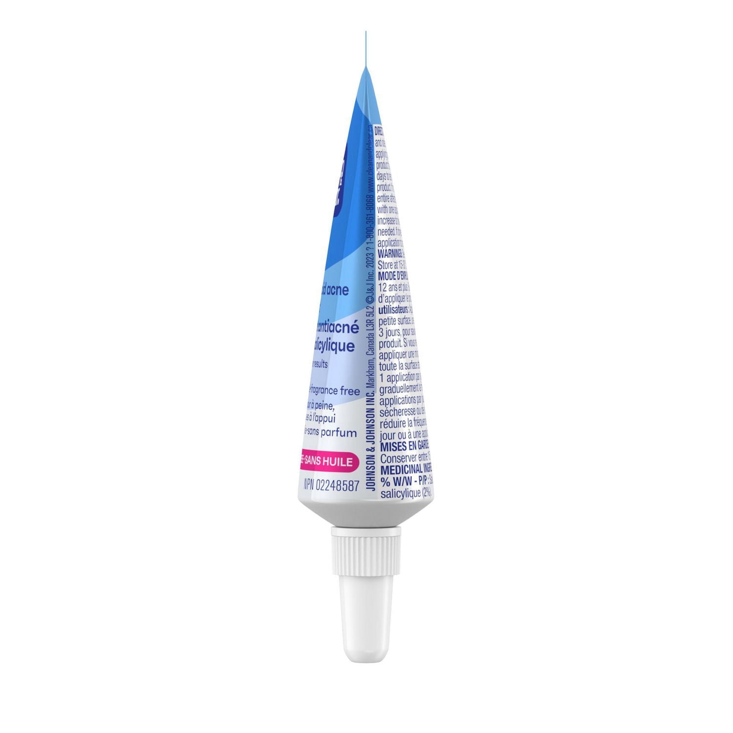Clean & Clear Acne Treatment Gel with 2% Salicylic Acid, Oil-Free