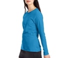 thumbnail image 2 of Hanes T-Shirt à Manches Longues pour Femmes, Deep Dive, Grand, 2 of 3