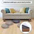 thumbnail image 4 of Bed Risers Furniture Risers Add 2 Inch Height, Solid Steel Support 10000 Pounds, Table Riser, Chair or Couch Riser, Set of 4 Furniture Risers, 4 of 5