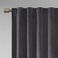 thumbnail image 3 of Paire de Fenêtres en Velours Polyester Uni 37x63 Pouces Design Colt en Charbon, 3 of 9