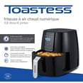 thumbnail image 2 of Toastess 3.8 Liter Digital Hot Air Fryer, Black - 8 Preset Functions, 2 of 2