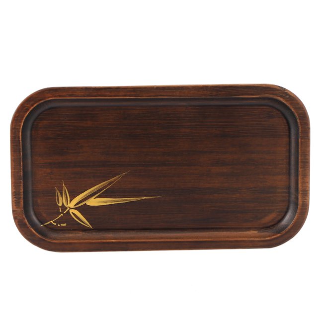 Multifunctional Tray Bamboo Food Grade Serving Plate, Snack Platter, Restaurant Serving Tray For Family S