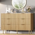 thumbnail image 1 of Ourlova Commode de Chambre en Bois à 6 Tiroirs avec Tiroirs Larges et Coffre de Rangement Moderne, Convient au Salon, au Garde-Robe, au Couloir, à l'Entrée, 1 of 7