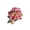 - [Rouge] / Composition florale en soie, variante sur Bouquet de Roses Artificielles en Soie Synthétique - Fleurs Artificielles pour la Décoration Intérieure, Composition Florale à 5, Rouge, JKODE